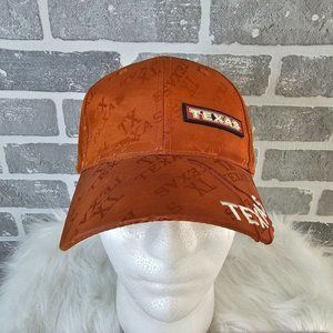 Texas Longhorns Ball Cap Burnt Orange Logo Embroidered Hook and Loop Adjustable